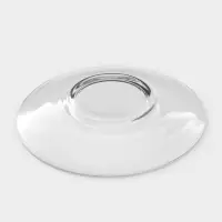 Блюдце &laquo;Гламур&raquo;, d=13.2 см, стекло, прозрачное