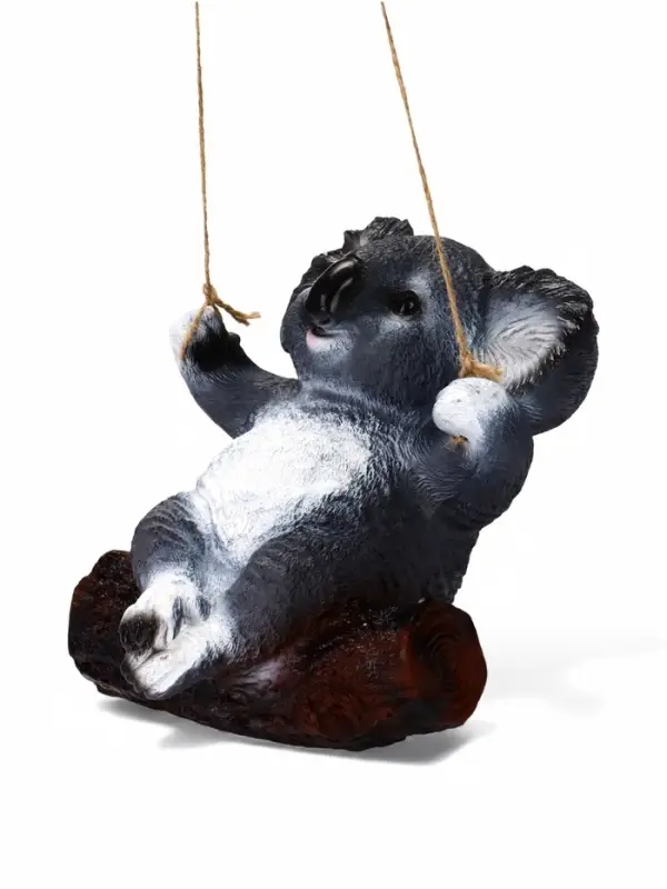 Садовая фигура из полистоуна &laquo;Коала на бревне&raquo;, подвесная, 25&times;15&times;24 см