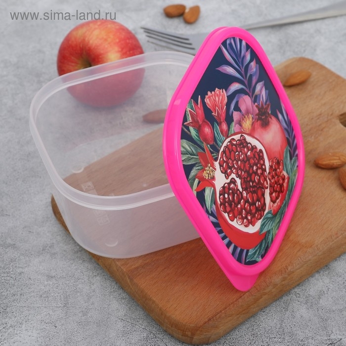 Ланч-бокс квадратный «Гранат», 700 мл