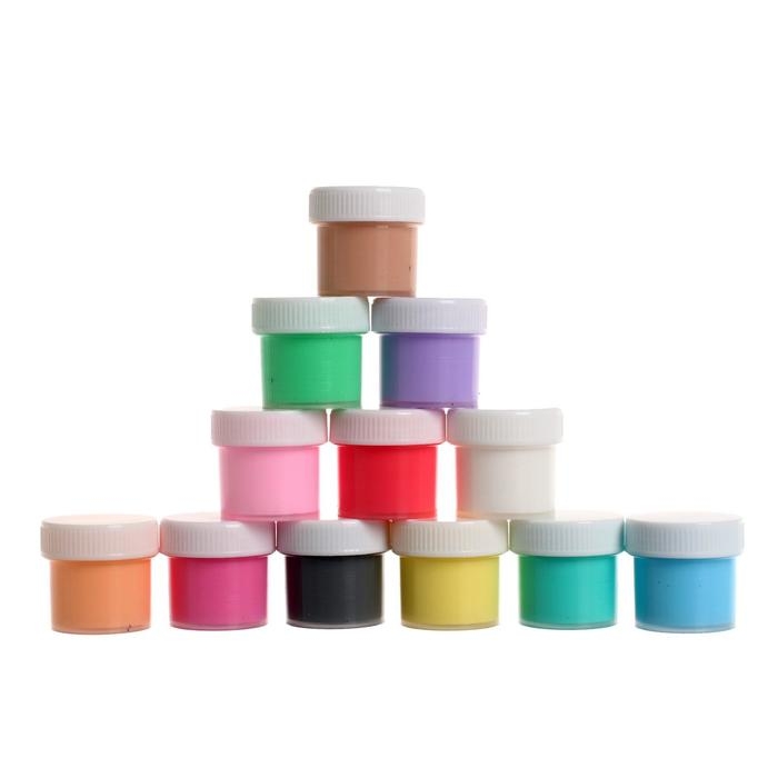 Краска акриловая, набор 12 цветов х 20 мл, &laquo;Луч&raquo;, пастельные