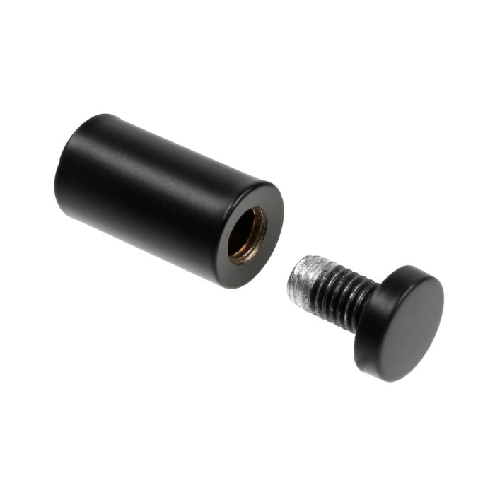 Дистанционный держатель для табличек, 19х40 мм, цвет черный, набор 6 шт. Дистанционный держатель для табличек, 19х40 мм, цвет черный, набор 6 шт.