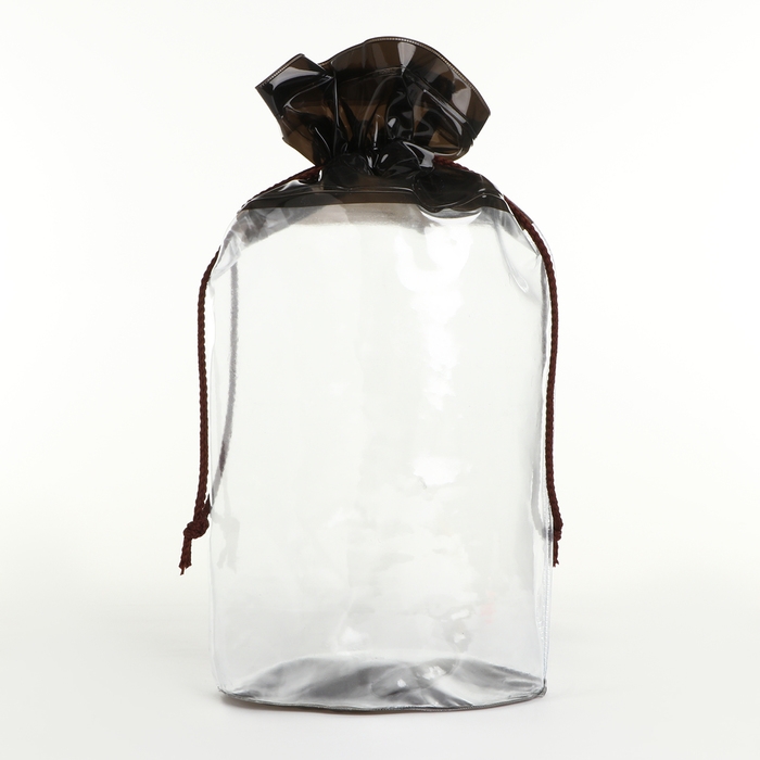 Косметичка на шнуре, цвет прозрачный/чёрный Косметичка на шнуре, цвет прозрачный/чёрный