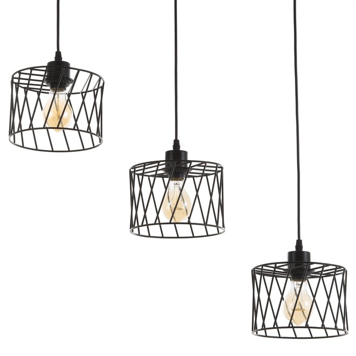 Светильник BayerLux Светильник BayerLux "Румбо"3х Е27 40Вт черный 18х50х12-112см