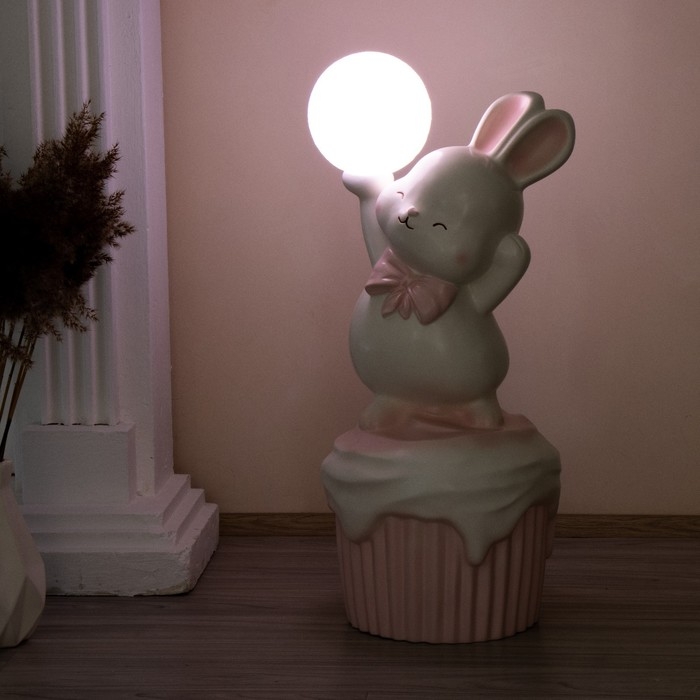 Торшер  Торшер "Зайка" LED USB розовый 30х30х69см