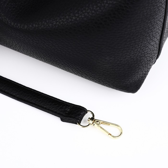 Сумка-багет на молнии, цвет чёрный Сумка-багет на молнии, цвет чёрный