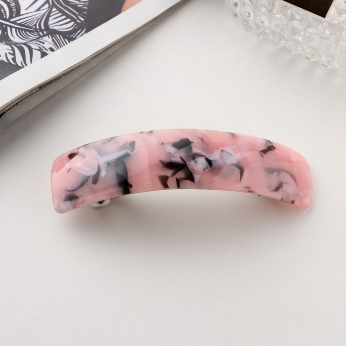 Заколка-автомат для волос Заколка-автомат для волос "Сильва" мраморный принт, 9 см, микс