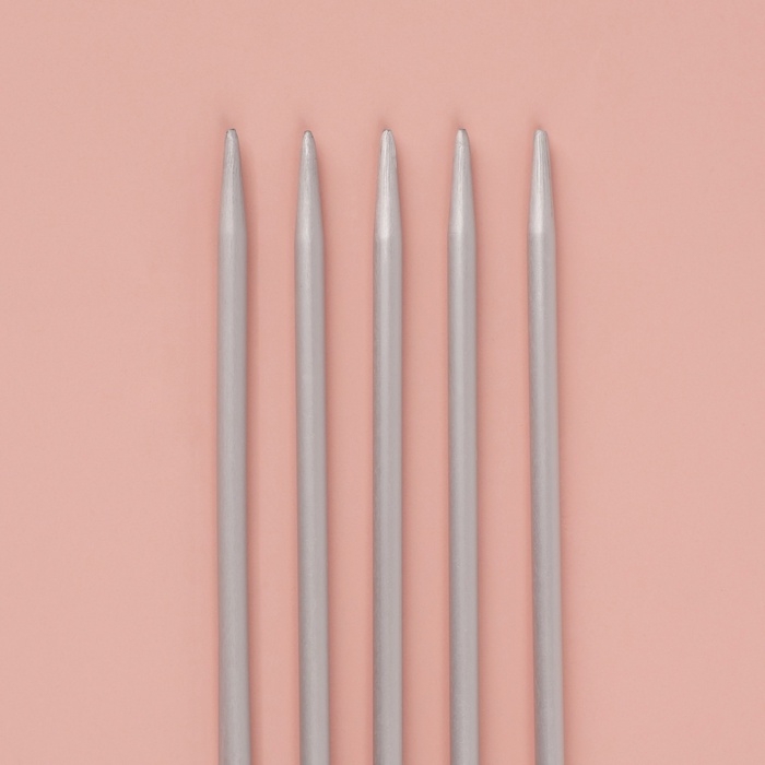 Спицы для вязания, чулочные, с тефлоновым покрытием, d = 3 мм, 20 см, 5 шт Спицы для вязания, чулочные, с тефлоновым покрытием, d = 3 мм, 20 см, 5 шт