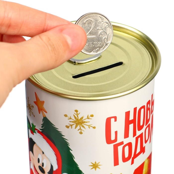 Копилка на Новый год, 9.5х9.5х7.5 см, Микки Маус Копилка на Новый год, 9.5х9.5х7.5 см, Микки Маус