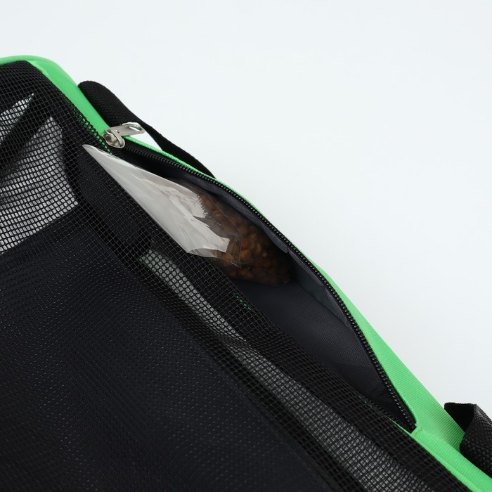 Сумка-переноска сетчатая, 48 х 26 х 31 см, зелёная Сумка-переноска сетчатая, 48 х 26 х 31 см, зелёная