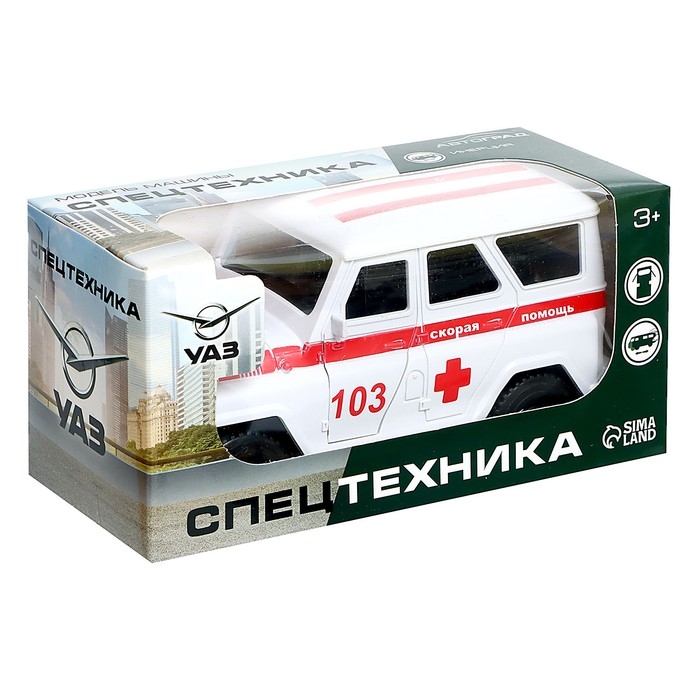 Машина инерционная УАЗ Hunter «Скорая помощь» Машина инерционная УАЗ Hunter «Скорая помощь»