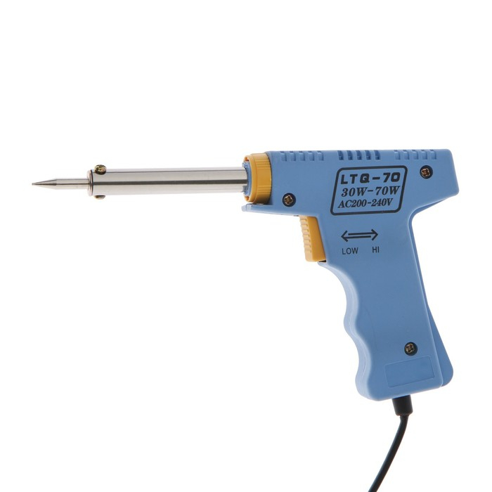 Паяльник-пистолет с регулировкой мощности ТУНДРА, 30-70Вт, 220 В Паяльник-пистолет с регулировкой мощности ТУНДРА, 30-70Вт, 220 В