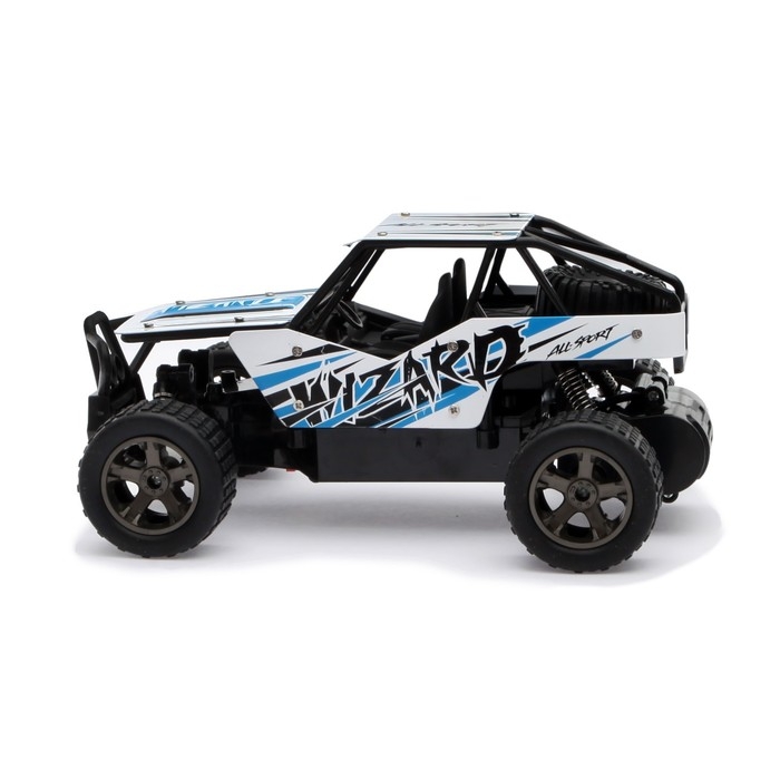 Джип радиоуправляемый «Сафари», металлический корпус, работает от аккумулятора цвет синий