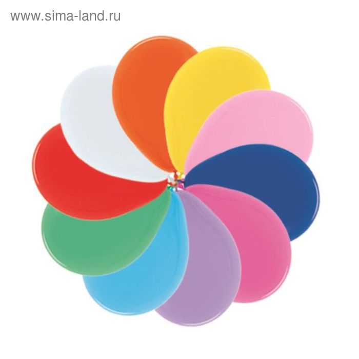 Шар латексный 5 Шар латексный 5", водные бомбочки, пастель, набор 100 шт., цвета МИКС