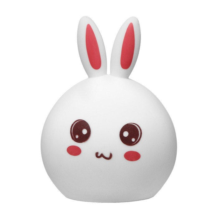 Ночник силикон  Ночник силикон "Антистресс Мякиш Зайчонок" 4хLED USB 16х11х10,5 см
