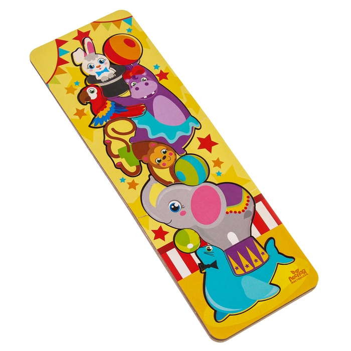 Головоломка логическая «Животные в цирке» 30х10 см Головоломка логическая «Животные в цирке» 30х10 см