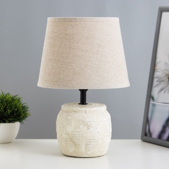 Настольная лампа Настольная лампа "Леонила" Е14 40Вт серый 20х20х30см RISALUX