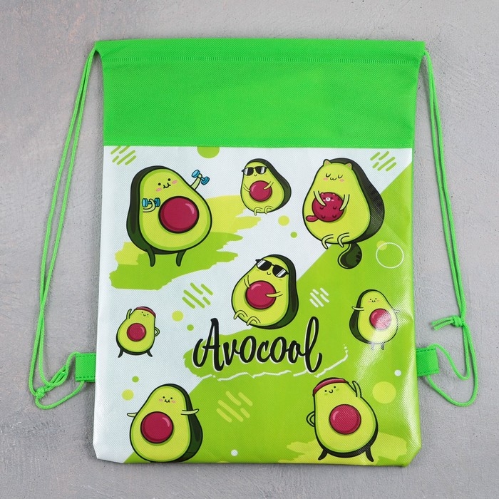 Мешок для обуви «Авокадо»  полиэстер, размер 30 х 40 см Мешок для обуви «Авокадо»  полиэстер, размер 30 х 40 см