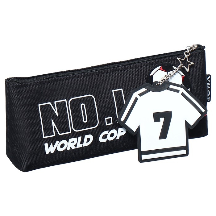 Пенал школьный на молнии Пенал школьный на молнии "Футбол", микс