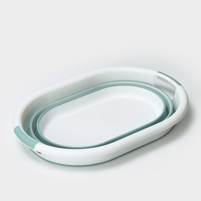 Таз складной «Флекс», 25 л, 54×38.5×7 см, цвет морская волна Таз складной «Флекс», 25 л, 54×38.5×7 см, цвет морская волна