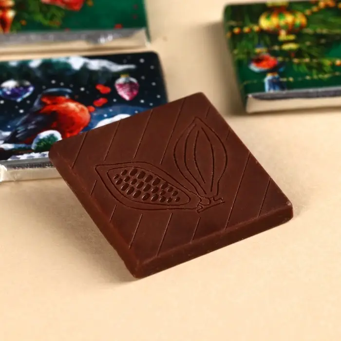 Подарочный набор &laquo;Зима подарит чудеса&raquo;: чай ассорти 5,4 г ( 3 шт. х 1,8 г)., молочный шоколад 25 г (5 шт. х 5 г)., открытка