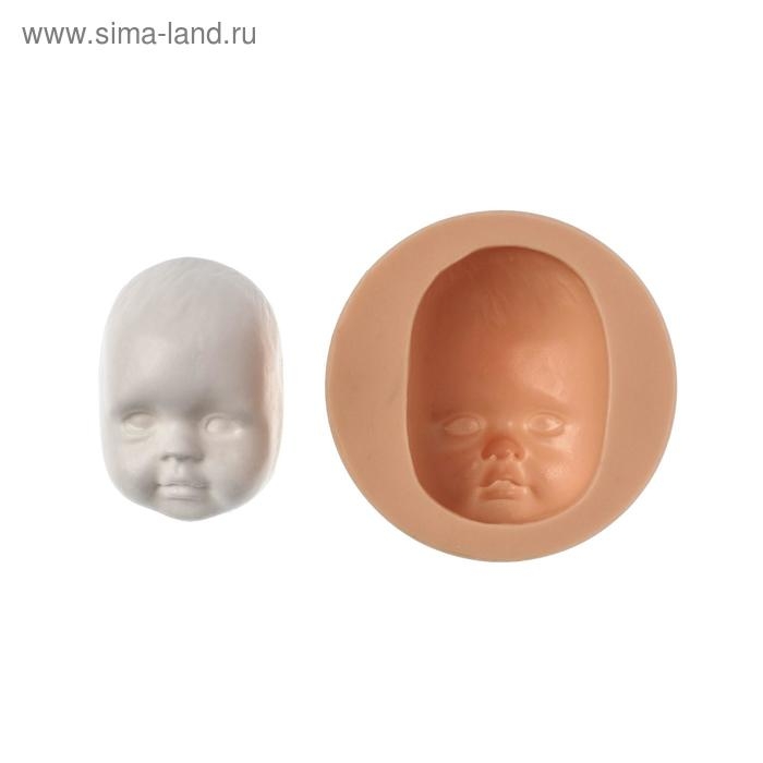 Молд силикон №966 Молд силикон №966 "Лицо малыша" 4,7 х 3,4 см, глубина 2 см МИКС