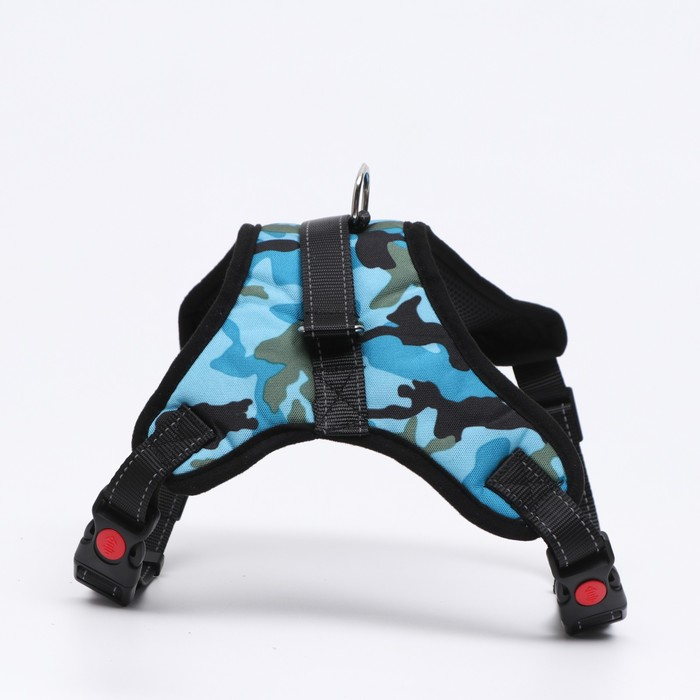 Шлейка К7 мягкая светоотражающая, размер XL, ОГ 74-92 см, вес 28-47,5 кг, голубая хаки Шлейка К7 мягкая светоотражающая, размер XL, ОГ 74-92 см, вес 28-47,5 кг, голубая хаки