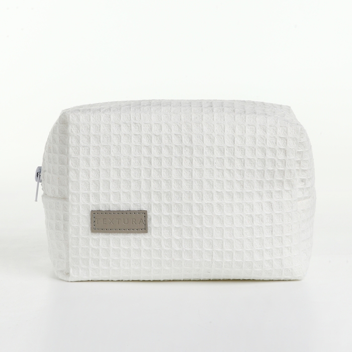Косметичка на молнии TEXTURA, цвет белый Косметичка на молнии TEXTURA, цвет белый