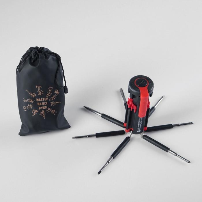 Фонарь многофункциональный, мультитул 8 в 1  Фонарь многофункциональный, мультитул 8 в 1 "Мастер на все руки", 12 х 4 см, 3 ААА