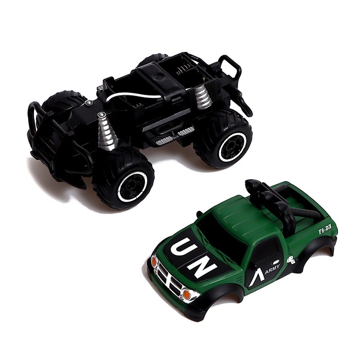 Джип радиоуправляемый «Армия», работает от батареек, цвет зелёный Джип радиоуправляемый «Армия», работает от батареек, цвет зелёный