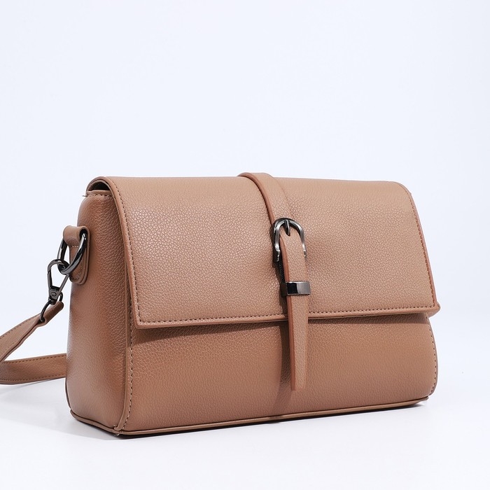 Сумка-мессенджер на магните, цвет бежевый Сумка-мессенджер на магните, цвет бежевый
