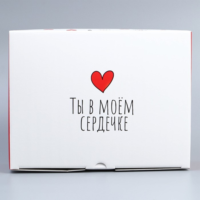Коробка подарочная сборная, упаковка, «Люблю», 30 х 23 х 12 см Коробка подарочная сборная, упаковка, «Люблю», 30 х 23 х 12 см