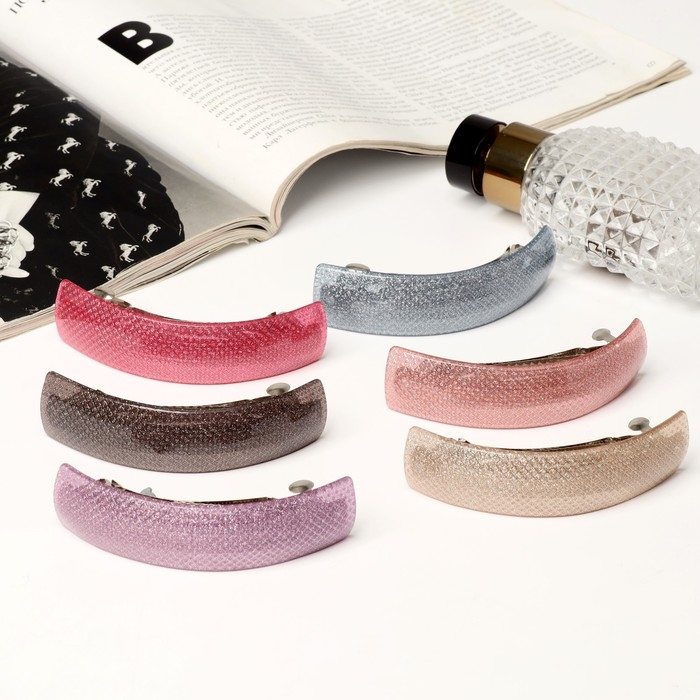 Заколка-автомат для волос Заколка-автомат для волос "Сечение" 9 см, микс