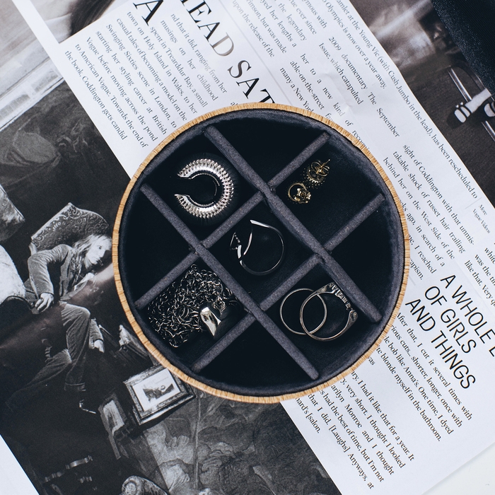 Подставка универсальная «Круг эко», 9 ячеек, 11×11×3,5 см, цвет серый Подставка универсальная «Круг эко», 9 ячеек, 11×11×3,5 см, цвет серый