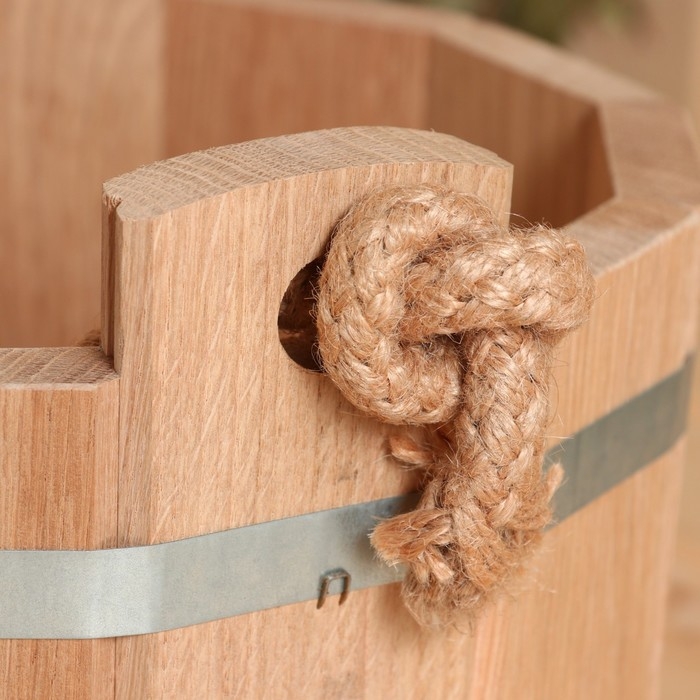 Набор для бани и сауны, шайка 4,5 л, черпак из меди 0,2 л Набор для бани и сауны, шайка 4,5 л, черпак из меди 0,2 л