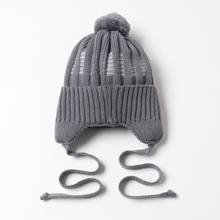Шапка детская MINAKU, р-р 35-40, цвет серый Шапка детская MINAKU, р-р 35-40, цвет серый