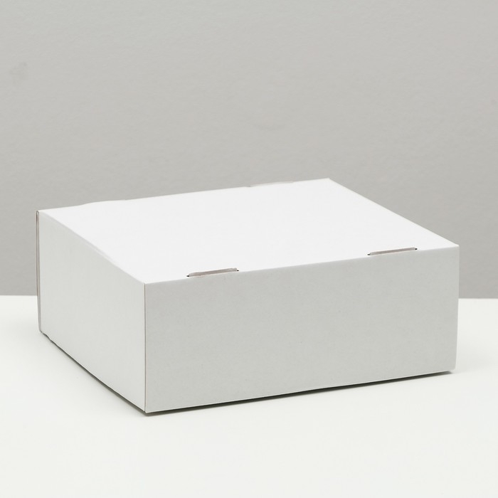 Коробка сборная, крышка-дно Коробка сборная, крышка-дно "белая" 25х21х10 см
