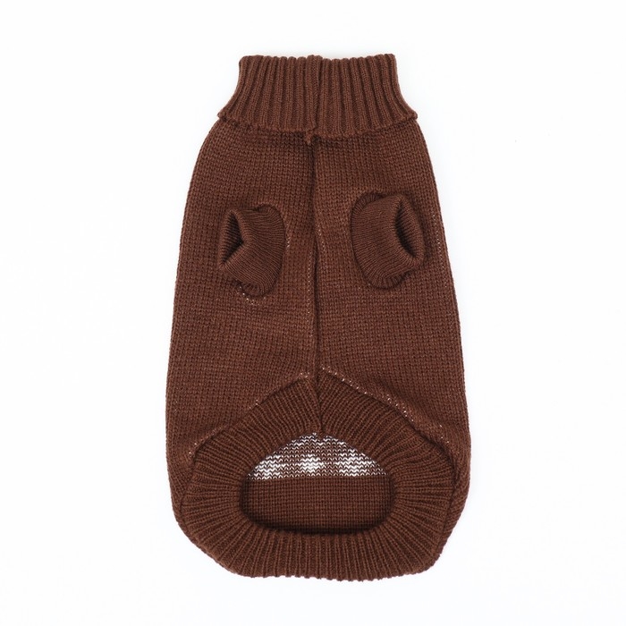 Свитер  Свитер "Олень", XS (ДС 17, ОШ 17, ОГ 23-37 см), коричневый