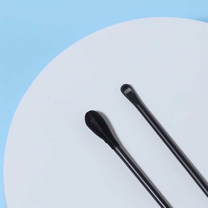 Ватные палочки, двусторонние, с ухочисткой, 100 шт, в пластиковом органайзере, цвет чёрный Ватные палочки, двусторонние, с ухочисткой, 100 шт, в пластиковом органайзере, цвет чёрный