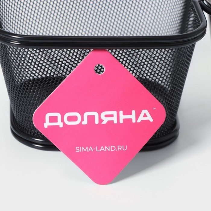 Корзинка для картофеля фри Доляна «Ночь», 13×11,3×8,3 см, с соусником d=5 см, цвет чёрный Корзинка для картофеля фри Доляна «Ночь», 13×11,3×8,3 см, с соусником d=5 см, цвет чёрный