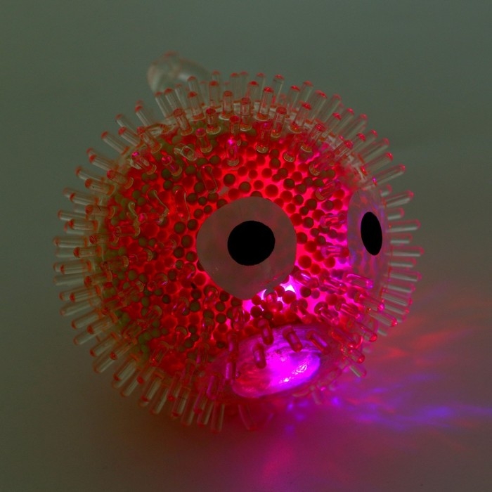 Мялка &laquo;Ёжик&raquo; световой, цвета МИКС