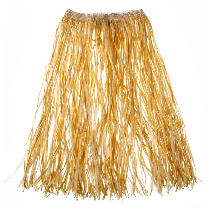 Гавайская юбка, 60 см, цвет бежевый Гавайская юбка, 60 см, цвет бежевый