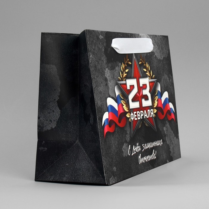 Пакет подарочный ламинированный вертикальный, упаковка, «23 февраля», MS 23 х 18 х 10 см Пакет подарочный ламинированный вертикальный, упаковка, «23 февраля», MS 23 х 18 х 10 см
