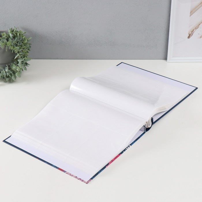 Фотоальбом на 500 фото 10х15 см "Нарисованные цветы" в коробке МИКС 33,5х30х6 см