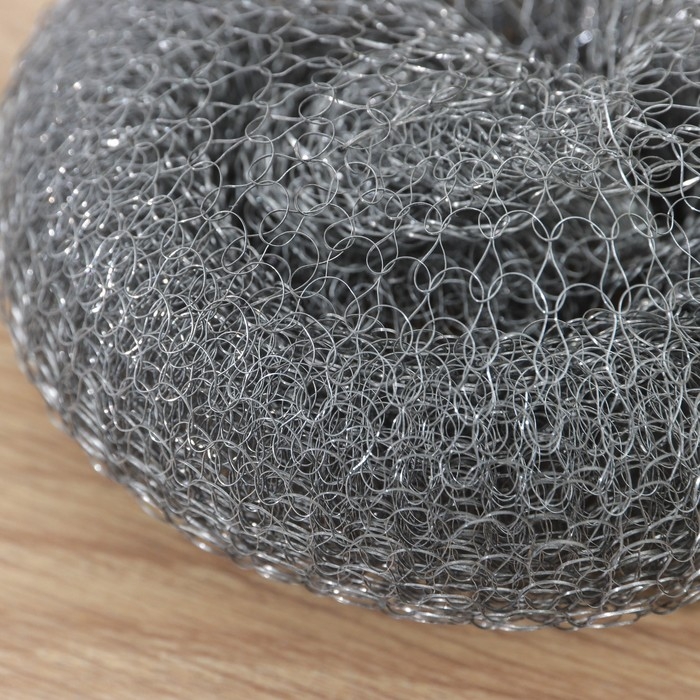 Губка для посуды металлическая Raccoon, плетёная, оцинкованная, 40 гр Губка для посуды металлическая Raccoon, плетёная, оцинкованная, 40 гр