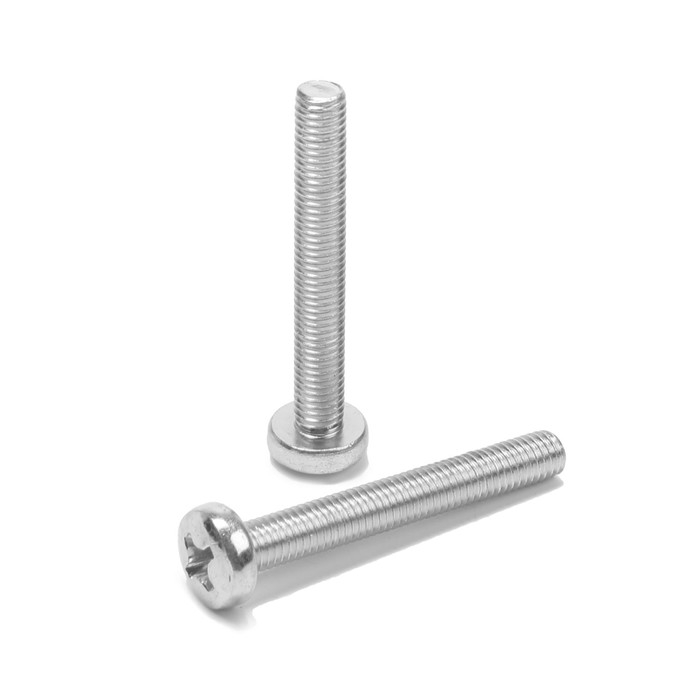 Винт ЛОМ, оцинкованный, DIN 7985, класс прочности 4.8, М8х60 мм, 100 шт Винт ЛОМ, оцинкованный, DIN 7985, класс прочности 4.8, М8х60 мм, 100 шт