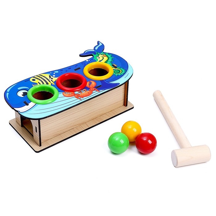 Стучалка «Кит», 3 шарика Стучалка «Кит», 3 шарика