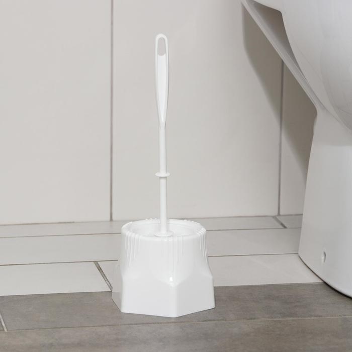 Ёршик для унитаза с подставкой «Лотос», 13,5×13,5×34,5 см, цвет МИКС Ёршик для унитаза с подставкой «Лотос», 13,5×13,5×34,5 см, цвет МИКС