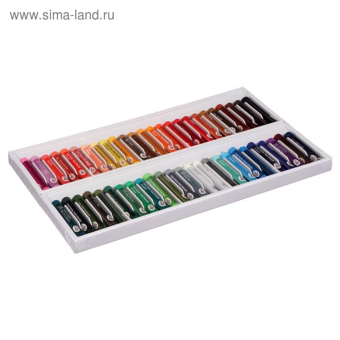Пастель масляная, набор 50 цветов, Гамма Пастель масляная, набор 50 цветов, Гамма "Студия", d-8мм, l-65мм, в картонной коробке