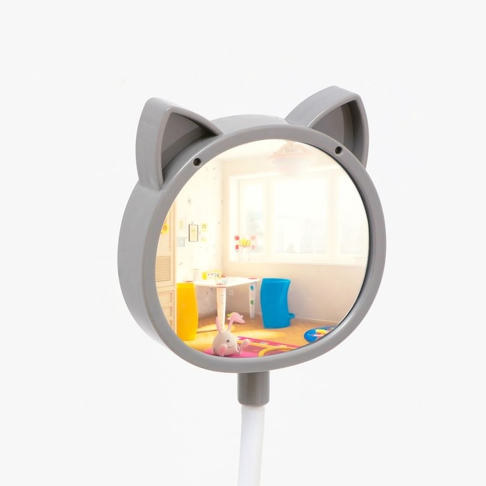 Часы - будильник с подсветкой Часы - будильник с подсветкой "Совушка" детские, с зеркалом и расческой, d-7.5 см, АА, USB