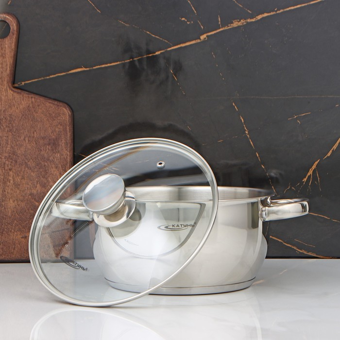 Кастрюля «Антея», 4 л, d=22 см, капсульное дно, индукция Кастрюля «Антея», 4 л, d=22 см, капсульное дно, индукция